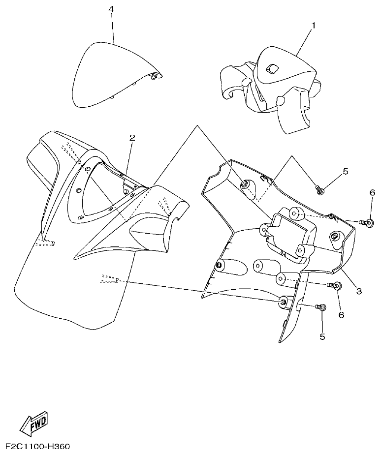 Yamaha GX18 STEERING 2 parts diagram